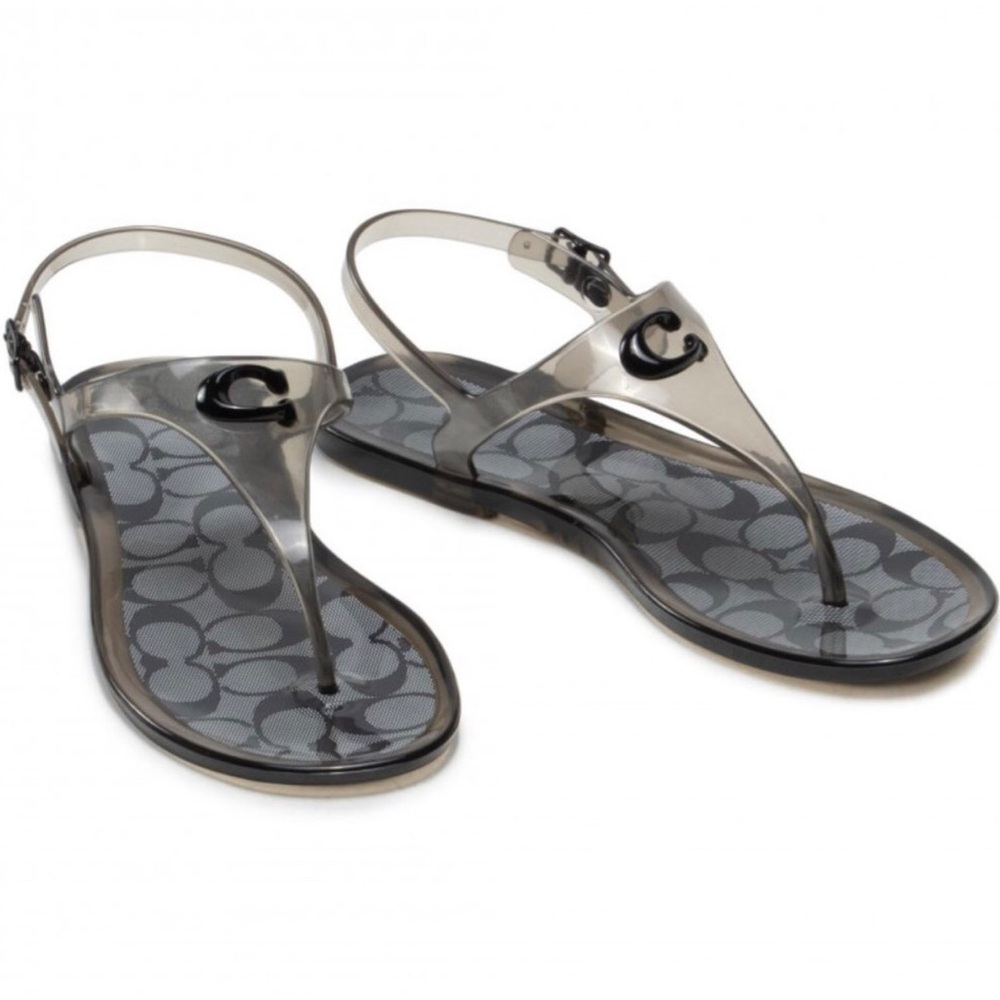 Coach Natalee Jelly Thong Sandals Size 5B